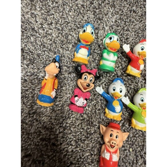 Lot Of 10 Vintage Disney 1970 Pencil Toppers - Picture 2 of 4